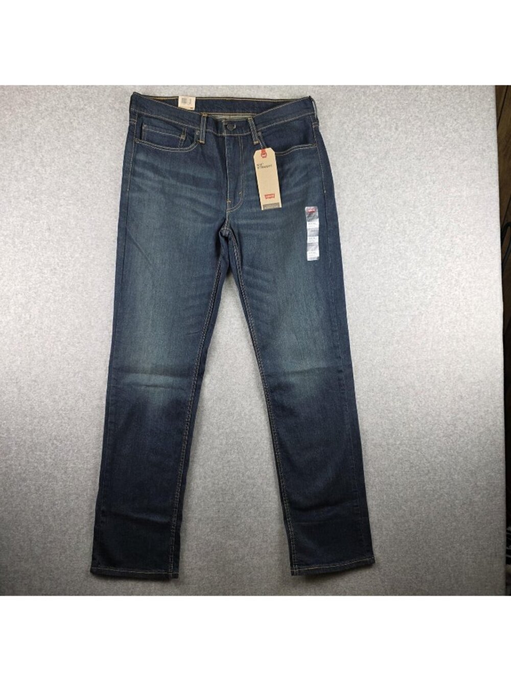 Levi's 514 Jeans Mens 34x34 Straight Dark Wash Stretch Denim Regular Fit NWT